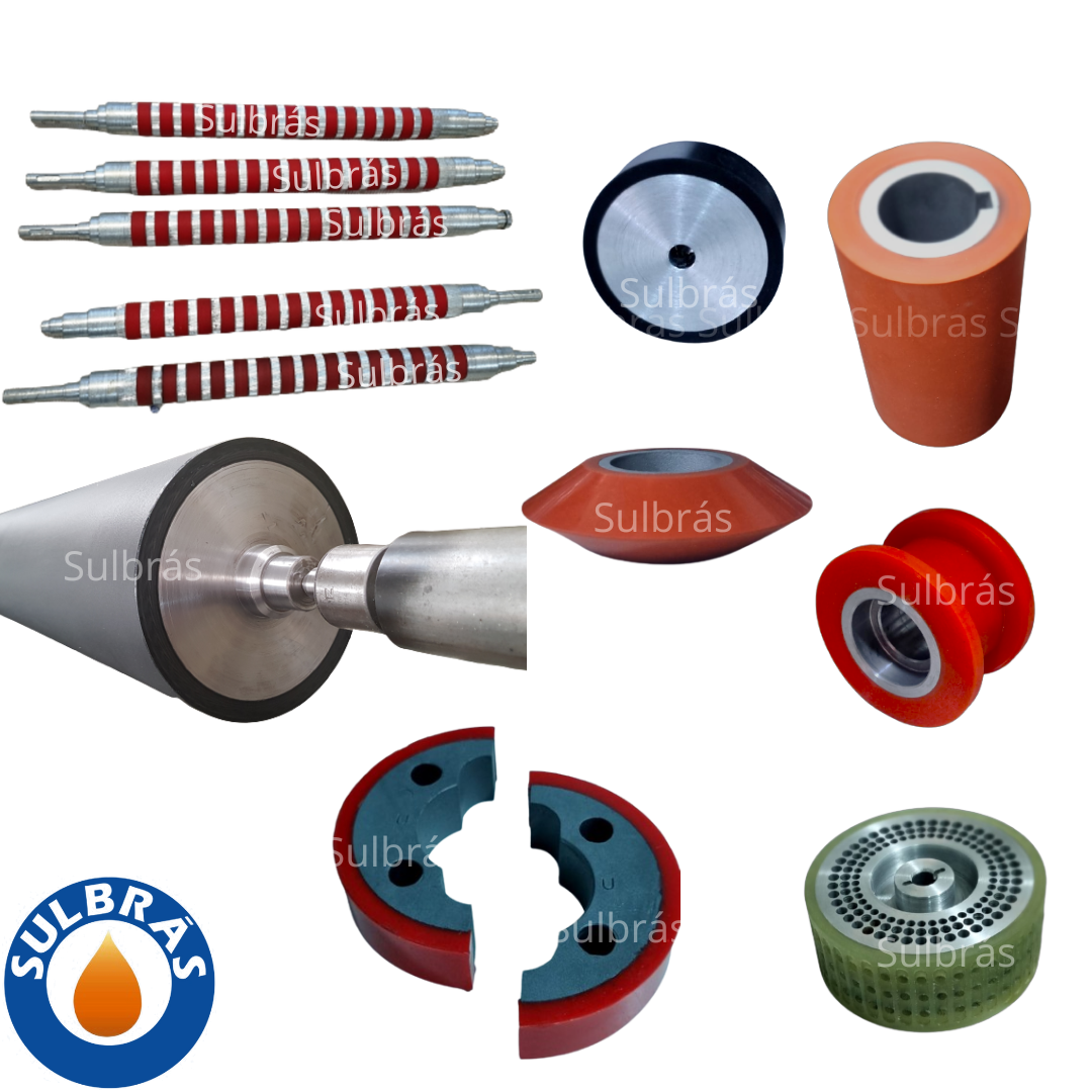 Usinagem com Revestimento - Poliuretano, Borracha e Silicone