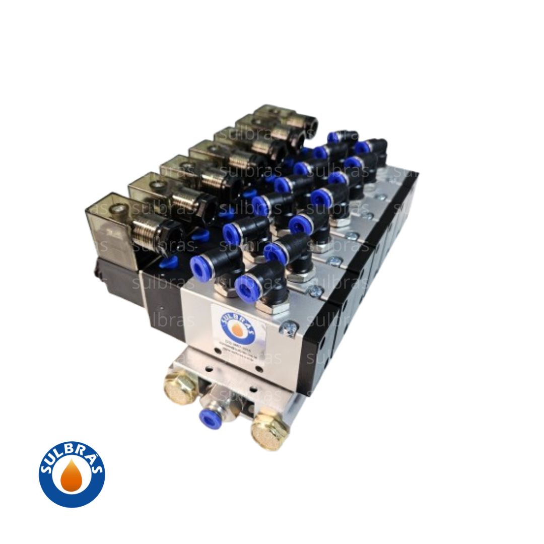 Válvula Pneumática com Manifold